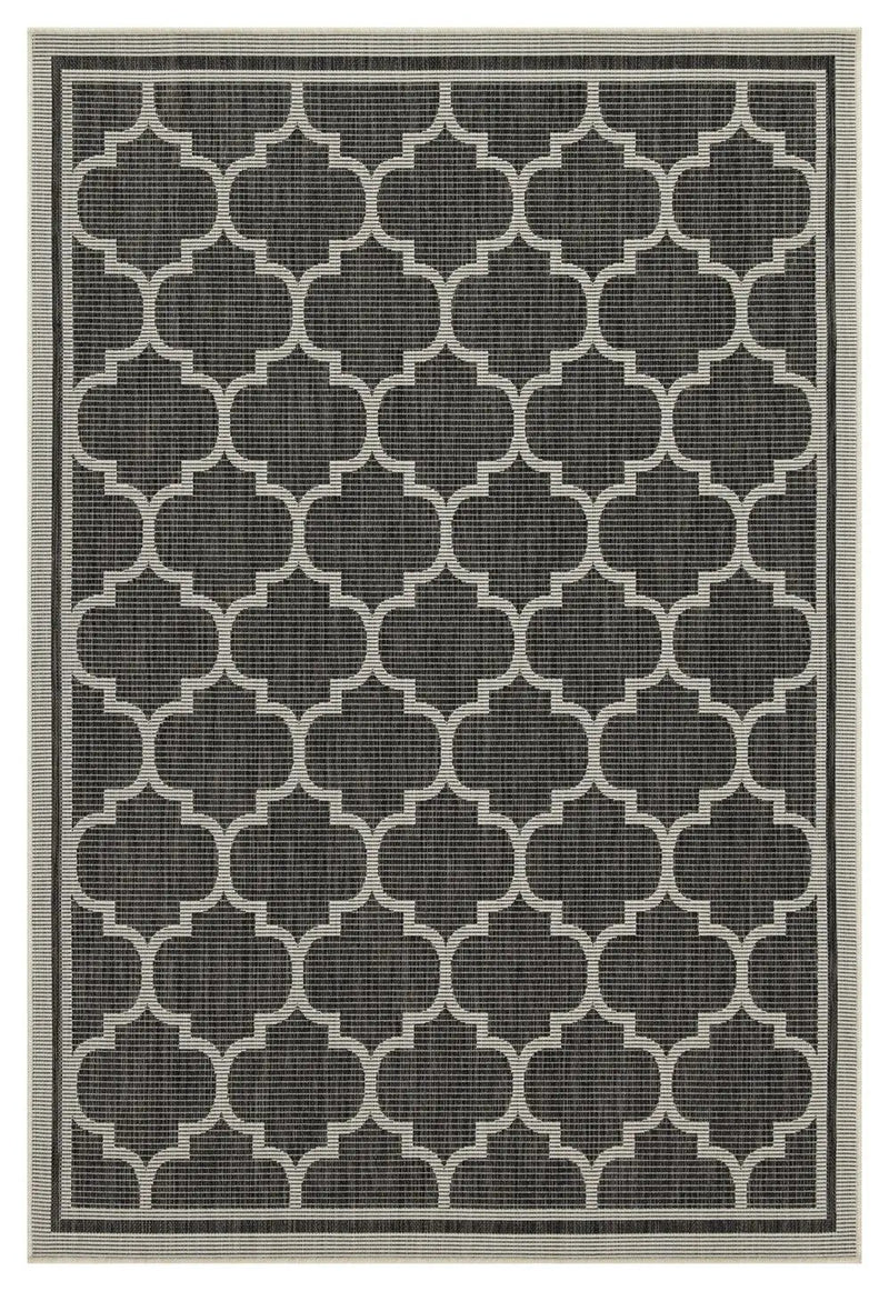 Sunshine GC_HAR2005 Anthracite 5 ft. 3 in. x 7 ft. 3 in. Area Rug by HouseOfZazla