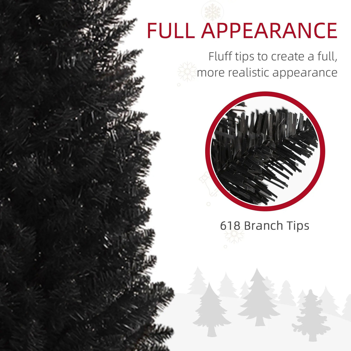 HOMCOM 8' Artificial Pencil Christmas Tree by HouseOfZazla