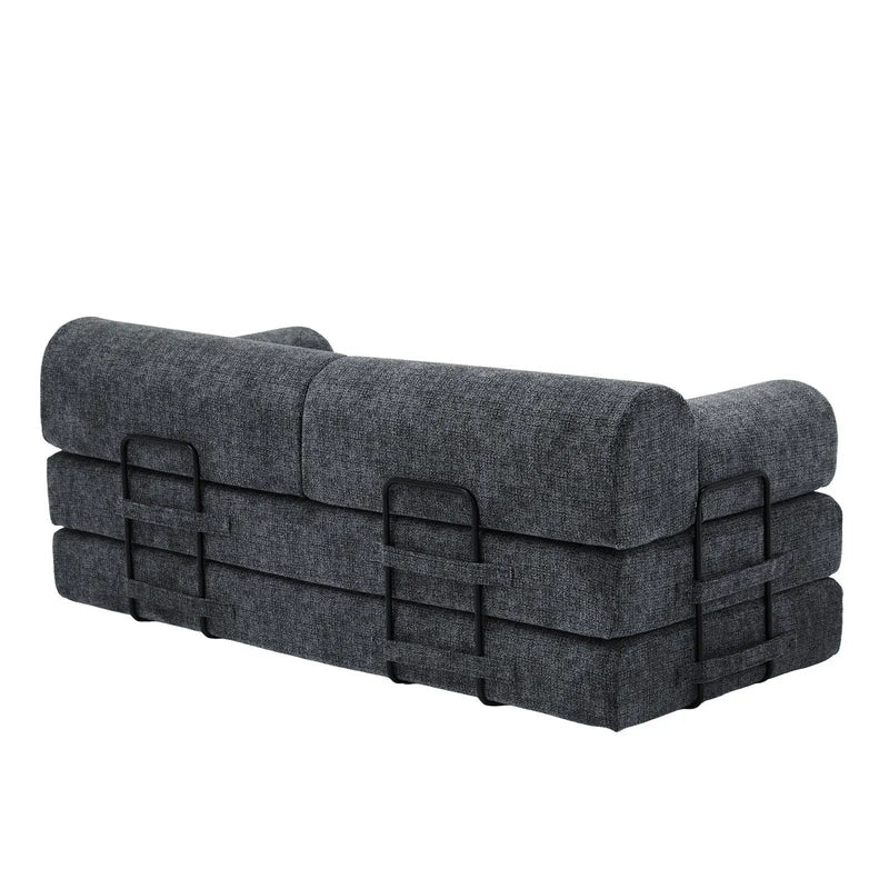 Modern 2 Tone Fabric Convertible Sleeper Sofa Bed by Unique Piece Furniture