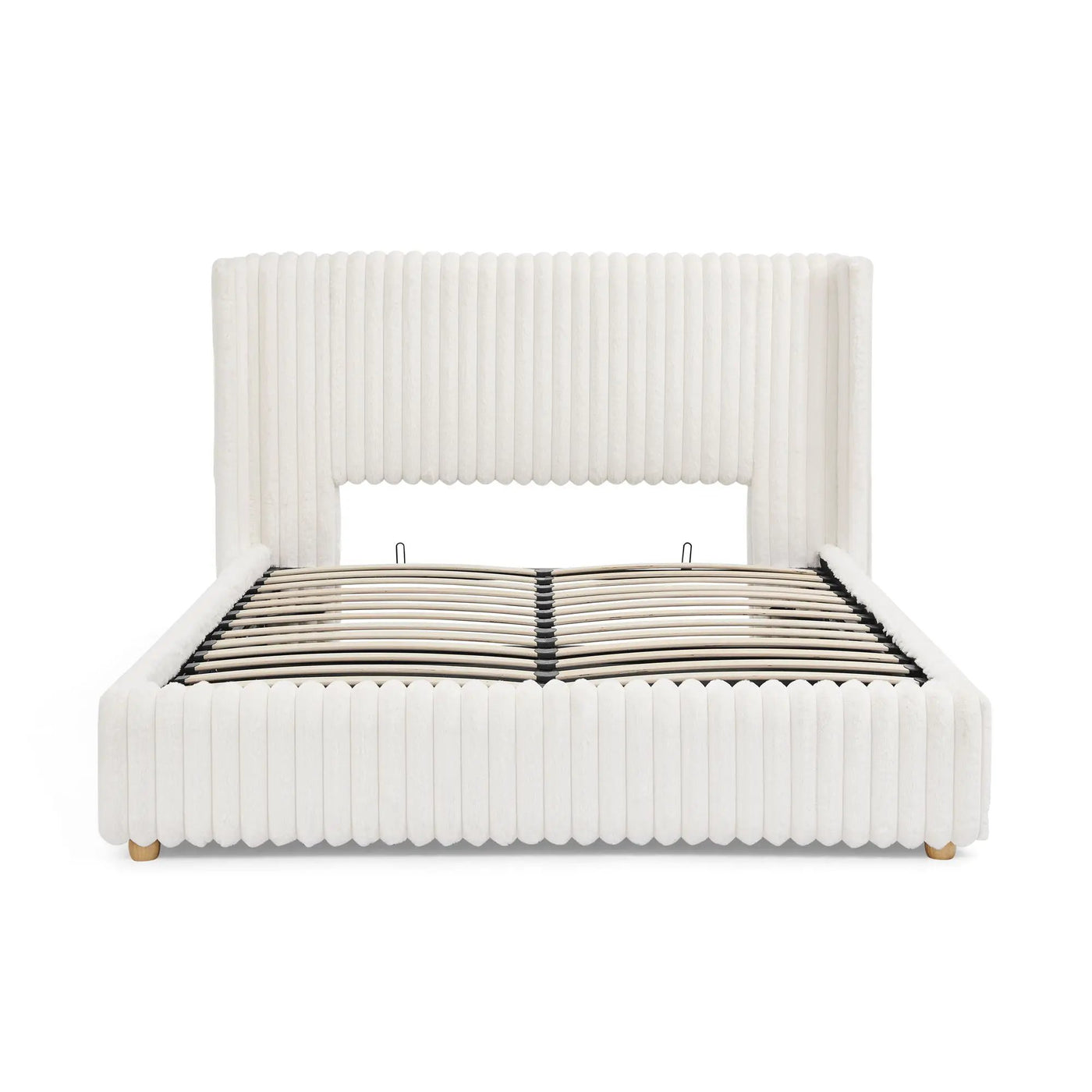 Functional Vertical Striped Bed With Gas Lift Storage by HouseOfZazla