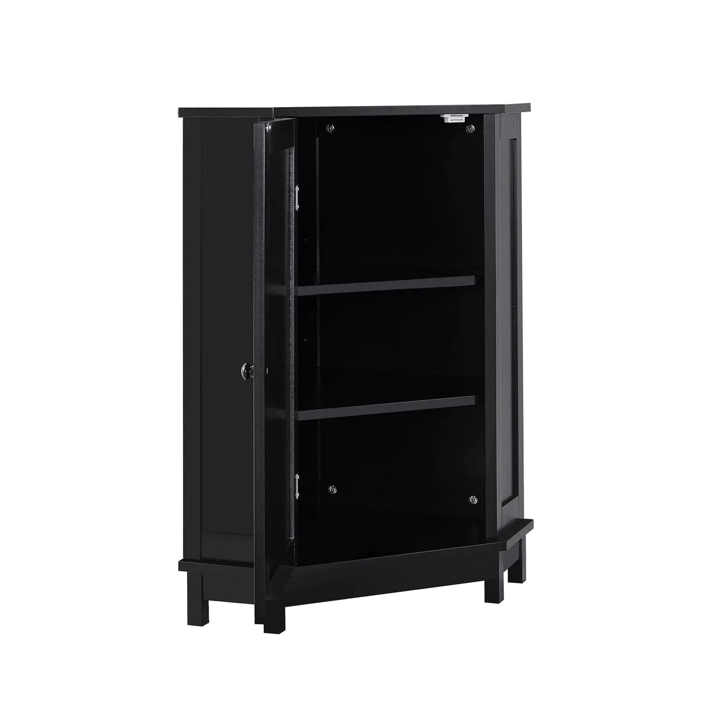 Bathroom Cabinet Triangle Corner Storage Cabinet With Adjustable Shelf Modern Style by HouseOfZazla