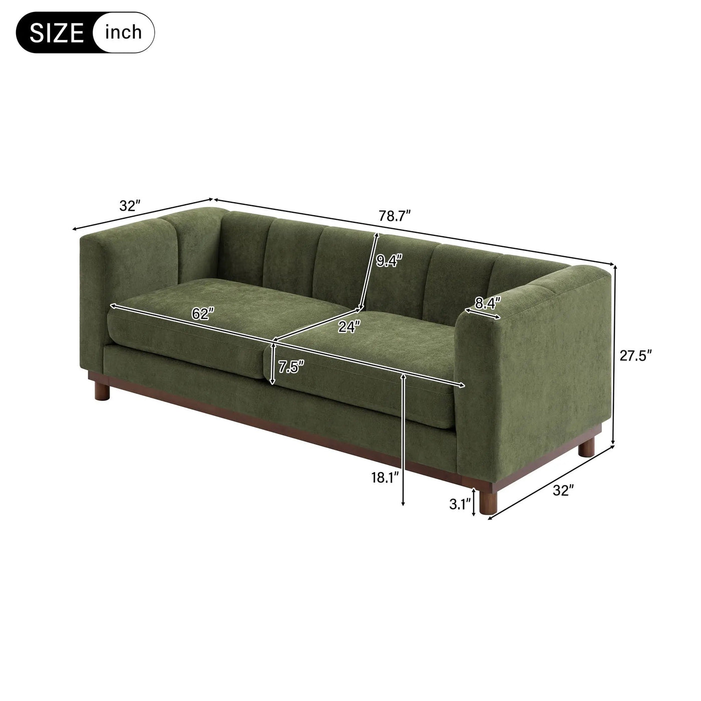 Soft Loveseat Sofa For Living Room by HouseOfZazla