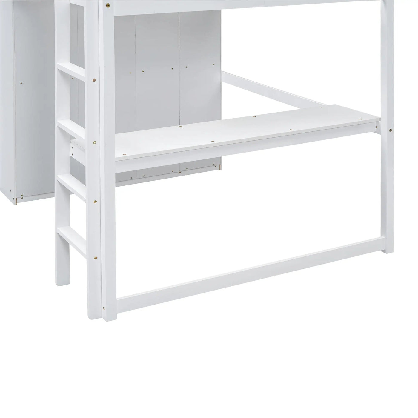Loft Bed With Built In Wardrobe, Shelves And Drawers by HouseOfZazla