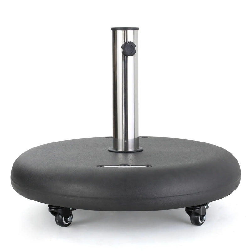 Wheelie - Round Umbrella Base with Stainless Steel Holder by HouseOfZazla