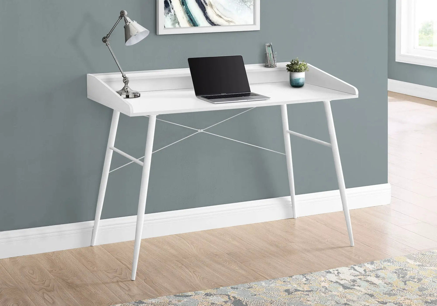 Computer Desk For Home Office With Laptop Storage Shelves by HouseOfZazla