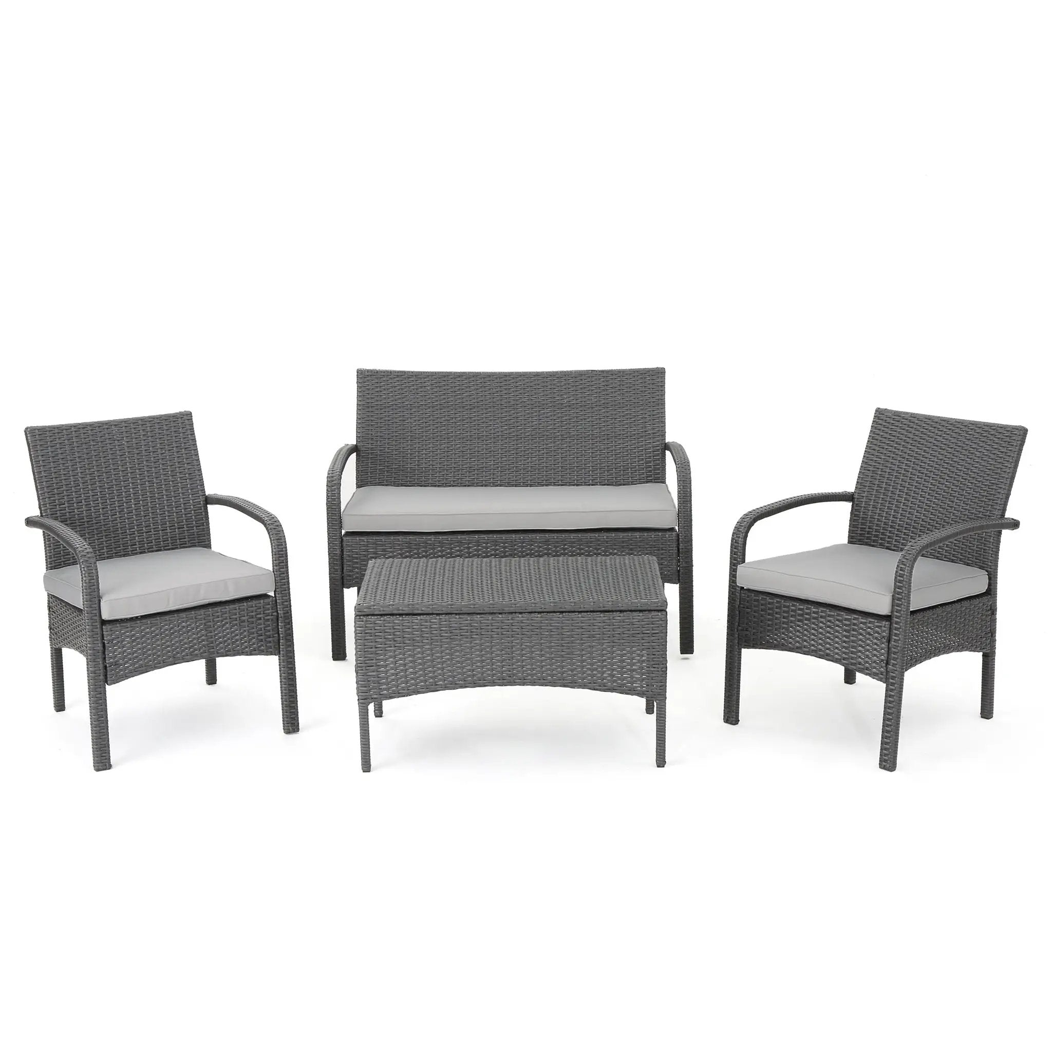 Cordoba KD Wicker 4 Piece Chat Set by HouseOfZazla