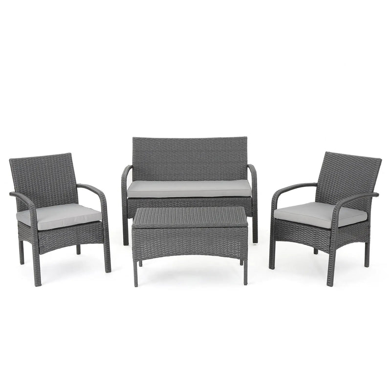Cordoba KD Wicker 4 Piece Chat Set by HouseOfZazla