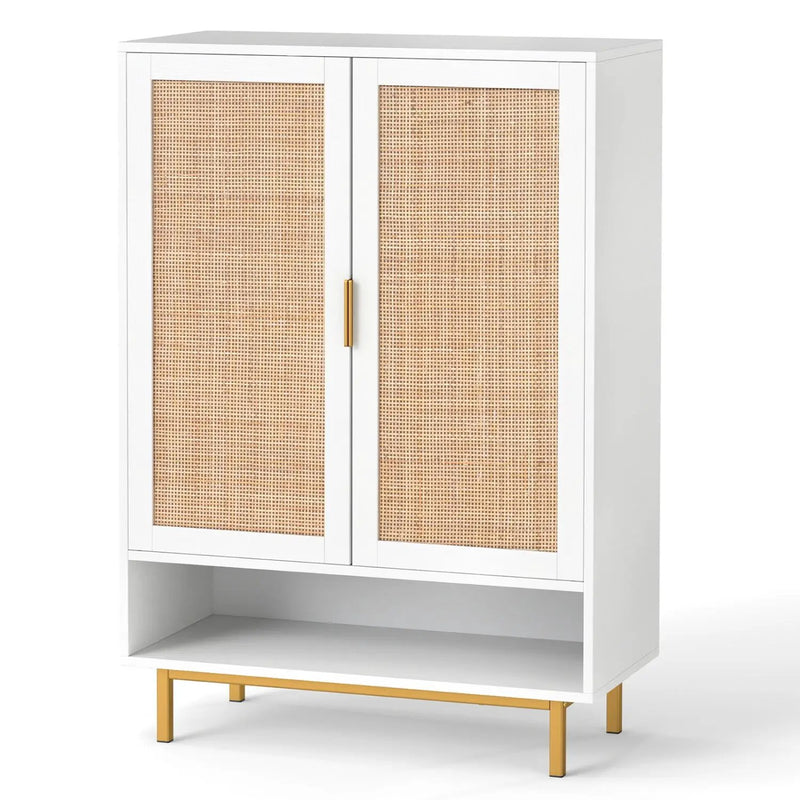 6-Tier Tall Shoe Cabinet with Double Doors - 43 Inch by DirectDeals