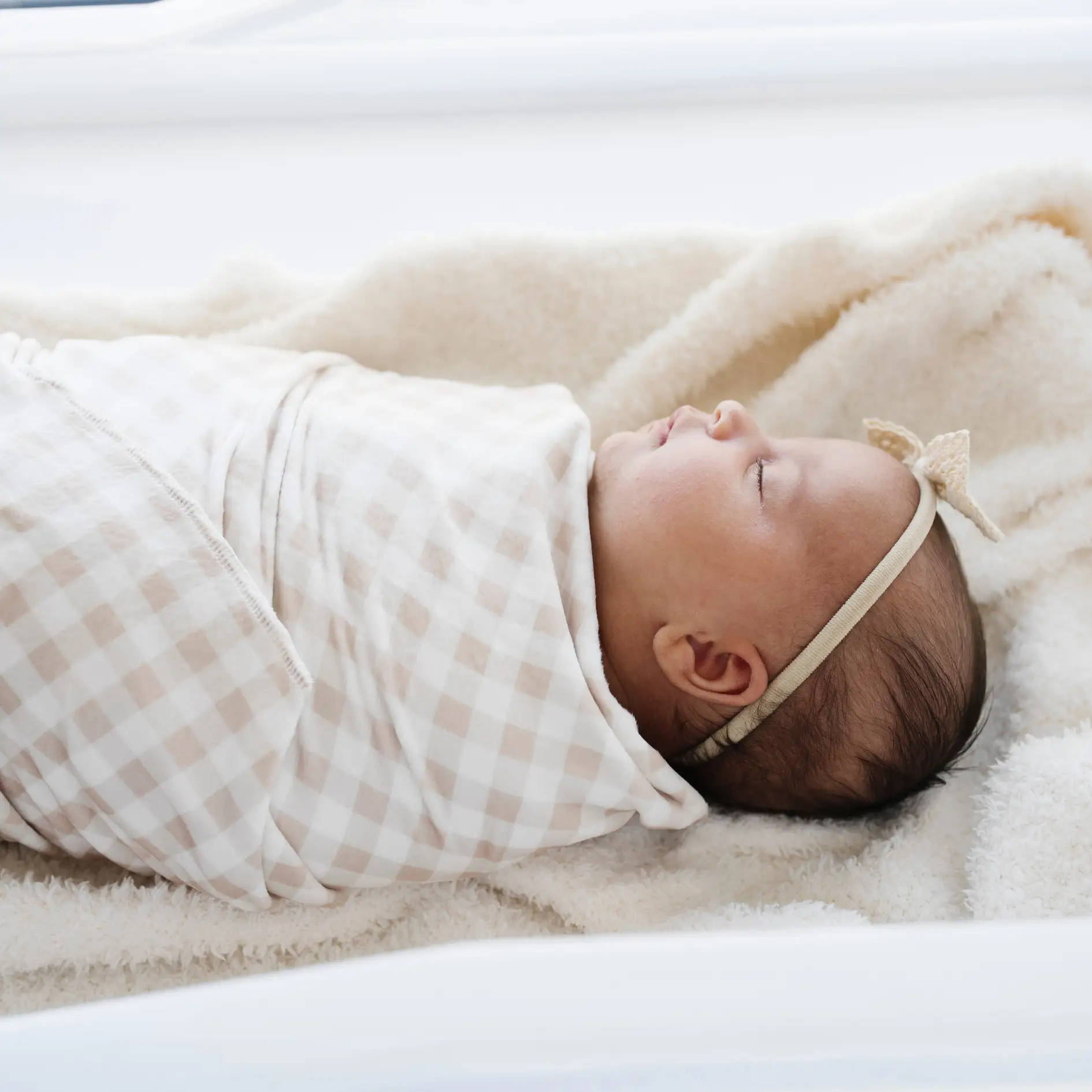 Minky Stretch Luxe Swaddle Blanket by HouseOfZazla