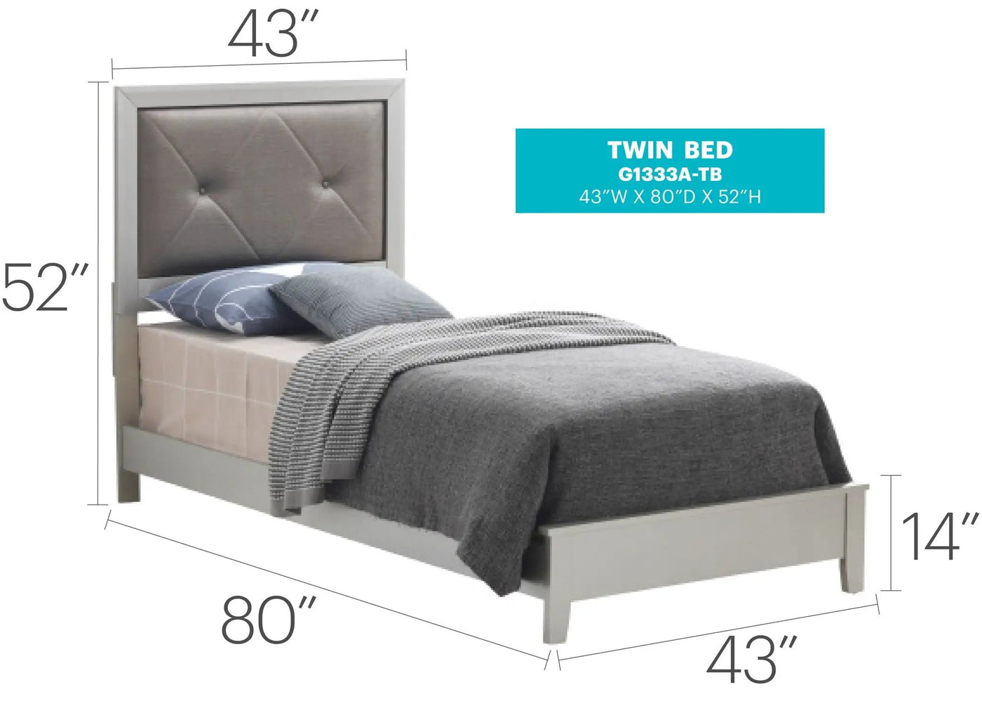 Padded Headboard Bed by HouseOfZazla