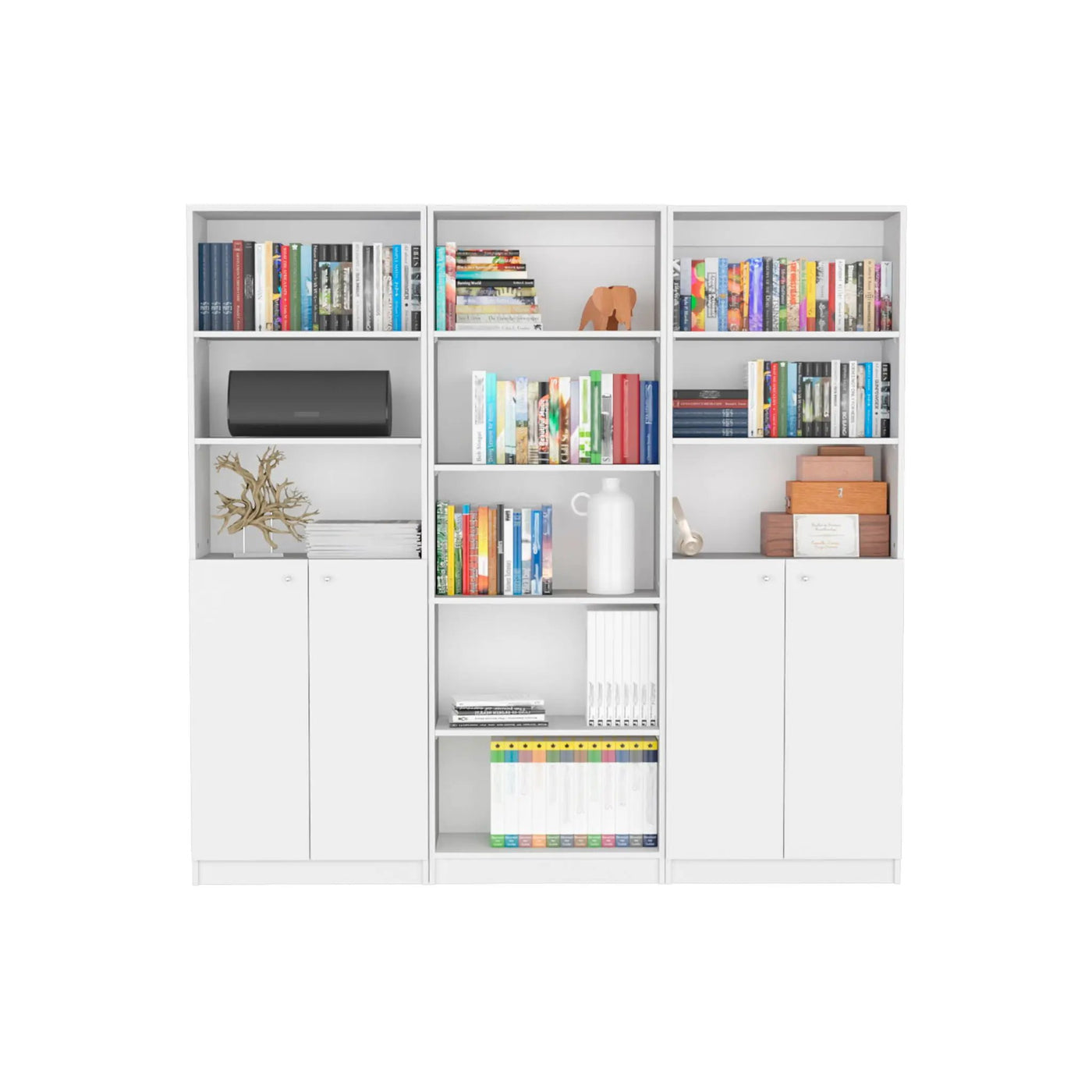Levan - 3 Piece Living Room Set With 3 Bookcases by HouseOfZazla