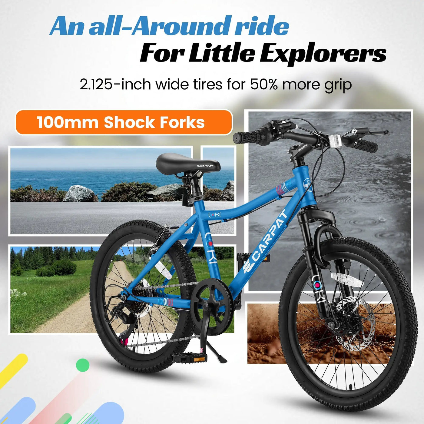 20 Inch Kids' Mountain Bike for Boys and Girls Ages 6-12 by HouseOfZazla