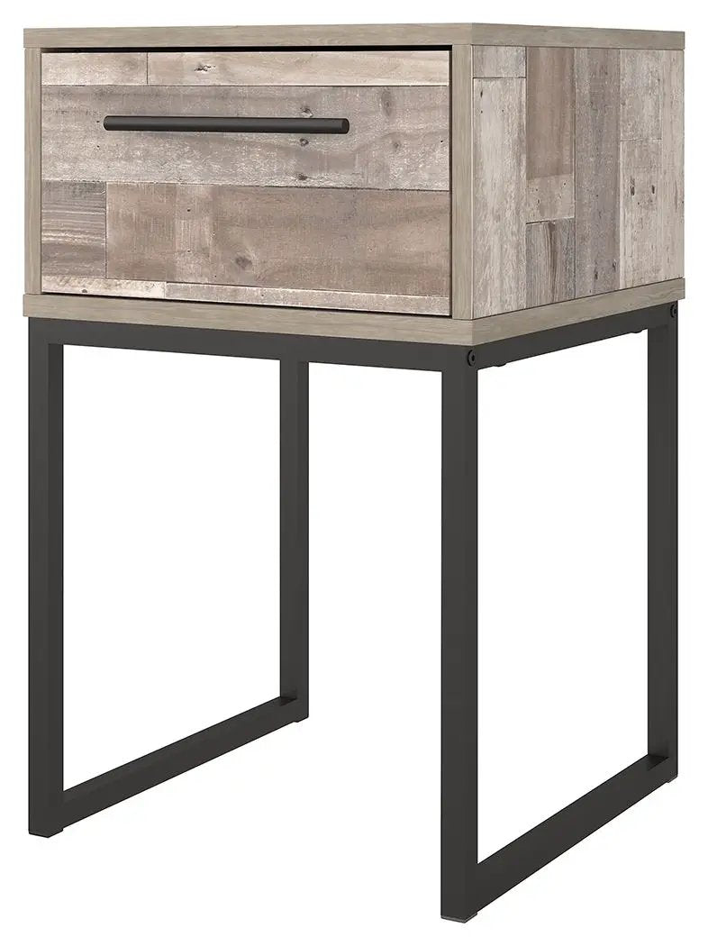 Neilsville - One Drawer Night Stand - Vinyl-Wrapped - Whitewash by Unique Piece Furniture