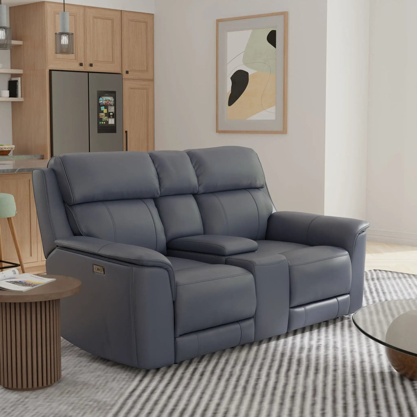 Oslo - Dual Power Reclining Loveseat With Console by HouseOfZazla