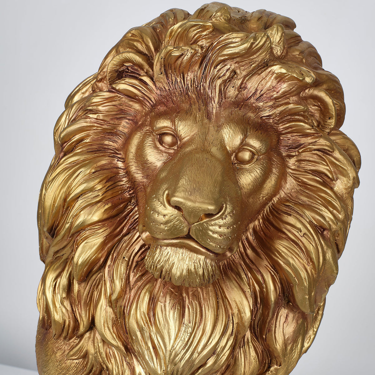 24" Outdoor Lion Statue with Weather Resistant Magnesium Oxide - Shiny, photo 3 of 10
