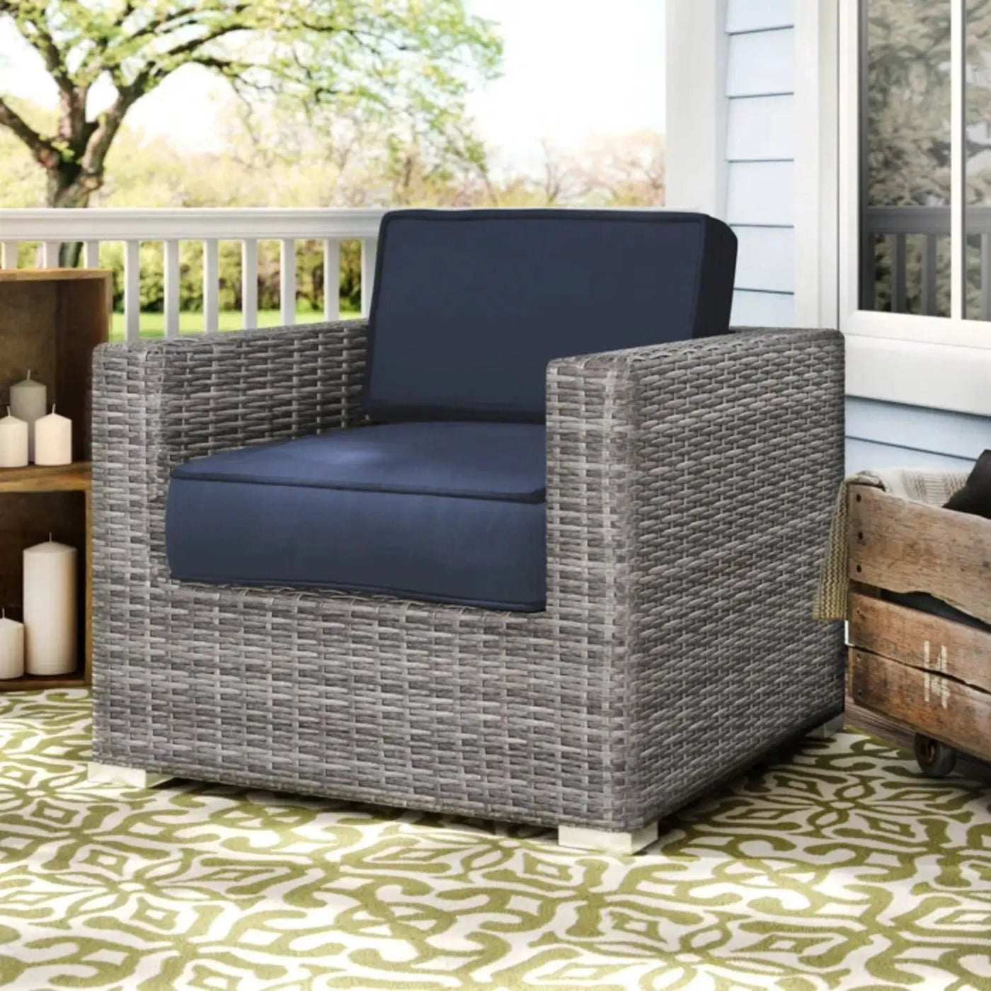 Patio Chair With Cushions Stylish Design by Unique Piece Furniture