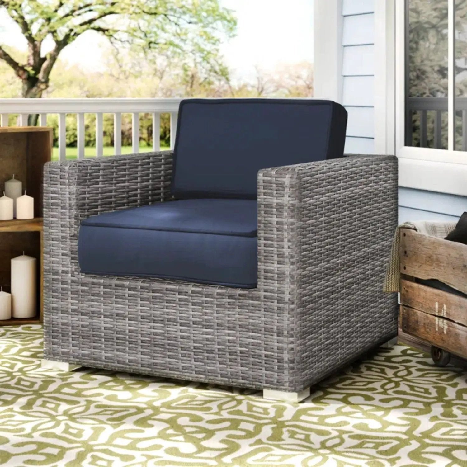 Patio Chair With Cushions Stylish Design by Unique Piece Furniture