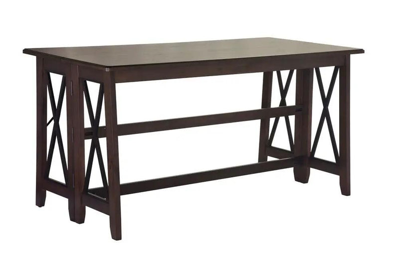 Drop Leaf Table With 4 Stools - Dark Brown by Unique Piece Furniture