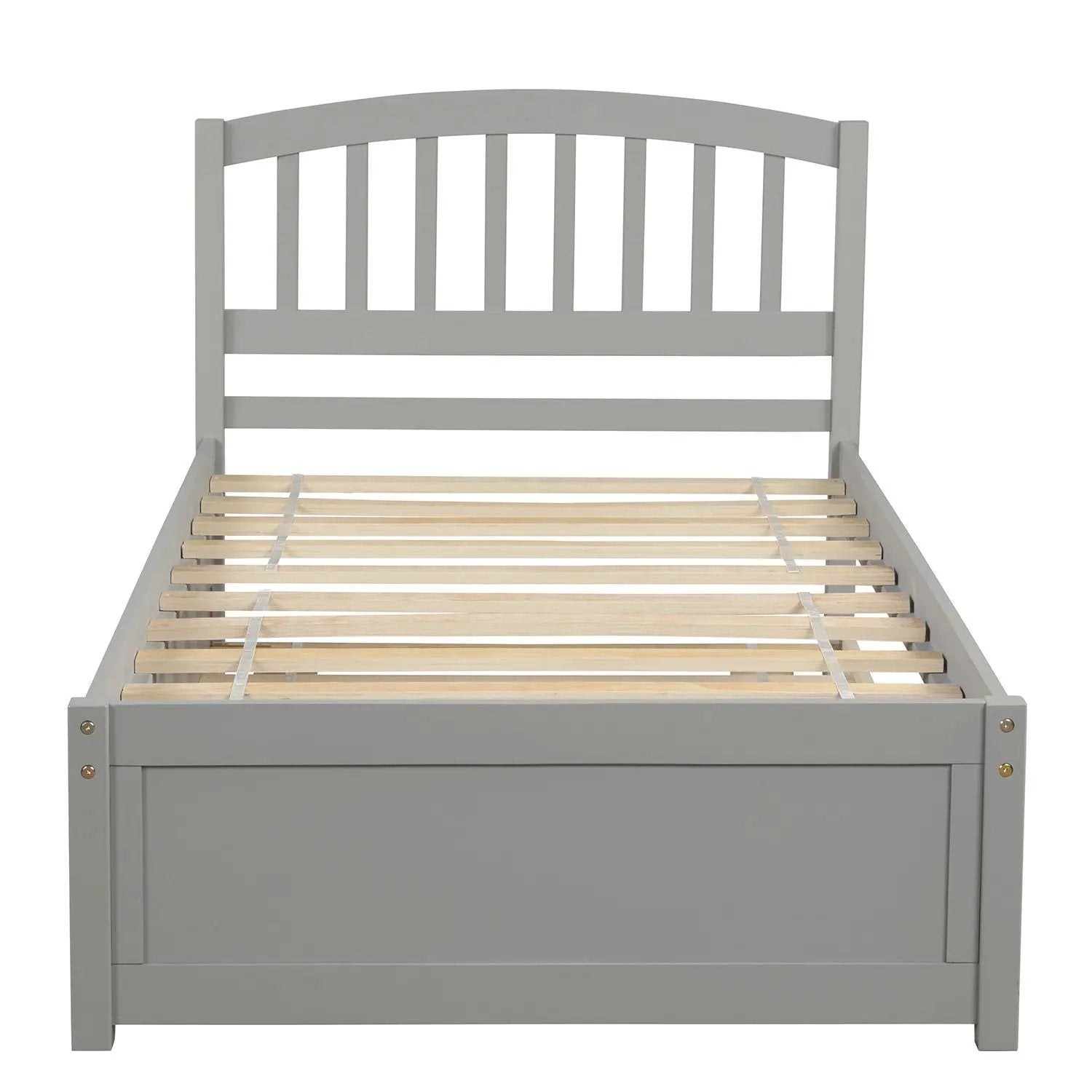Platform Bed Wood Bed Frame With Trundle by HouseOfZazla