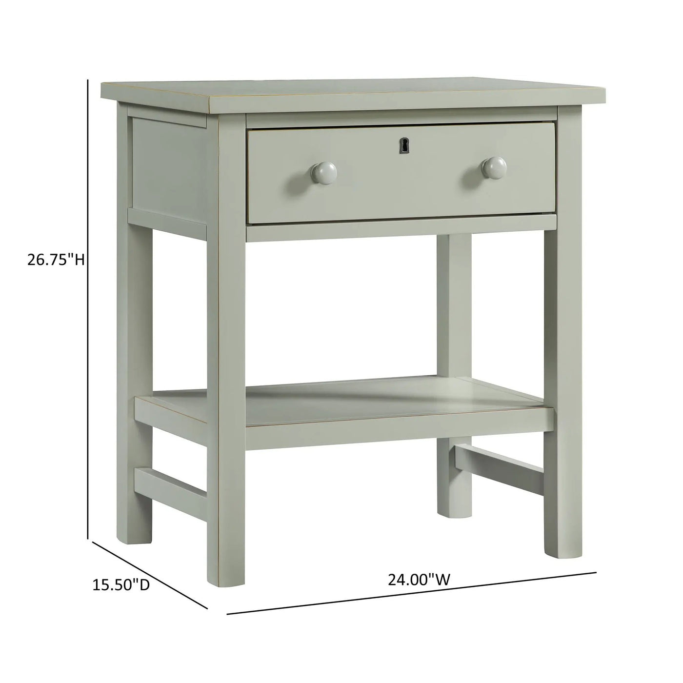 Finley - 1 Drawer Storage Nightstand by HouseOfZazla
