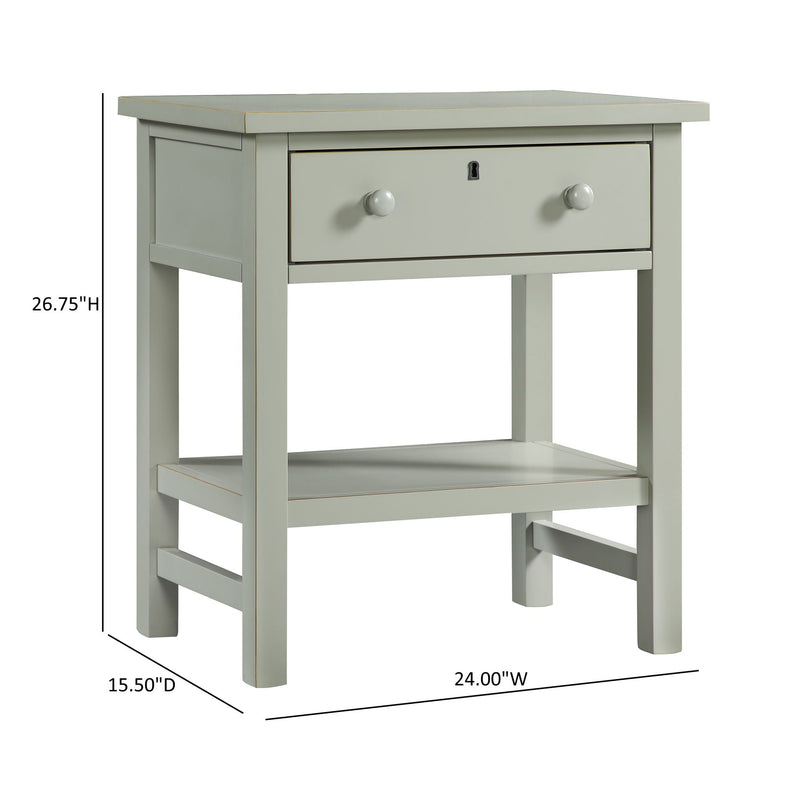 Finley - 1 Drawer Storage Nightstand by HouseOfZazla