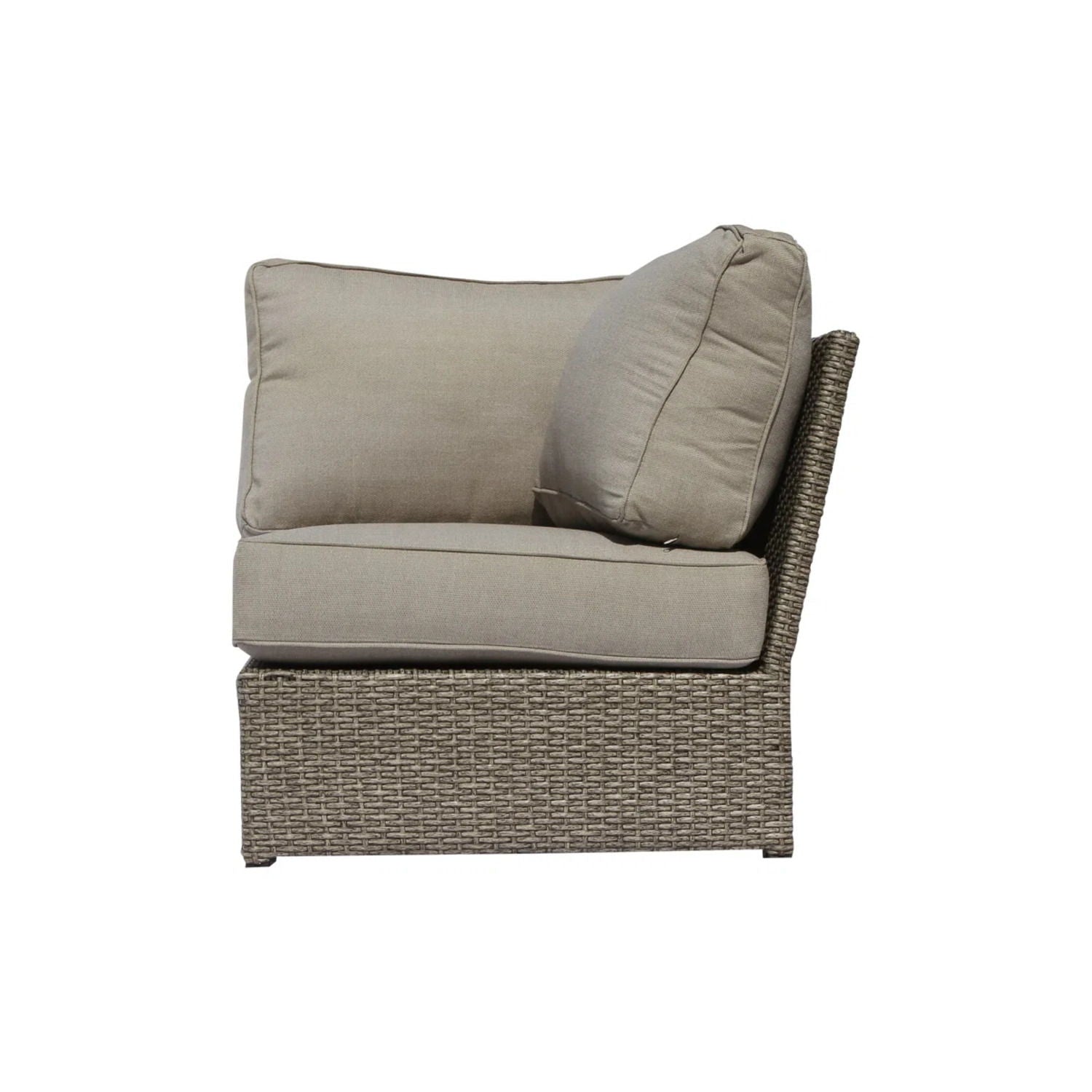 Modern Patio Wicker Loveseat With Cushions by HouseOfZazla