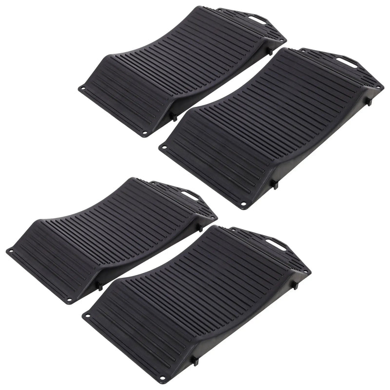 Tire Saver Ramps Anti-Slip Design (Set of 4) - Black by HouseOfZazla