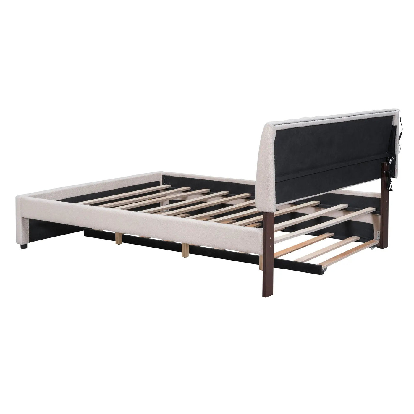 Upholstered Platform Bed With Trundle by HouseOfZazla