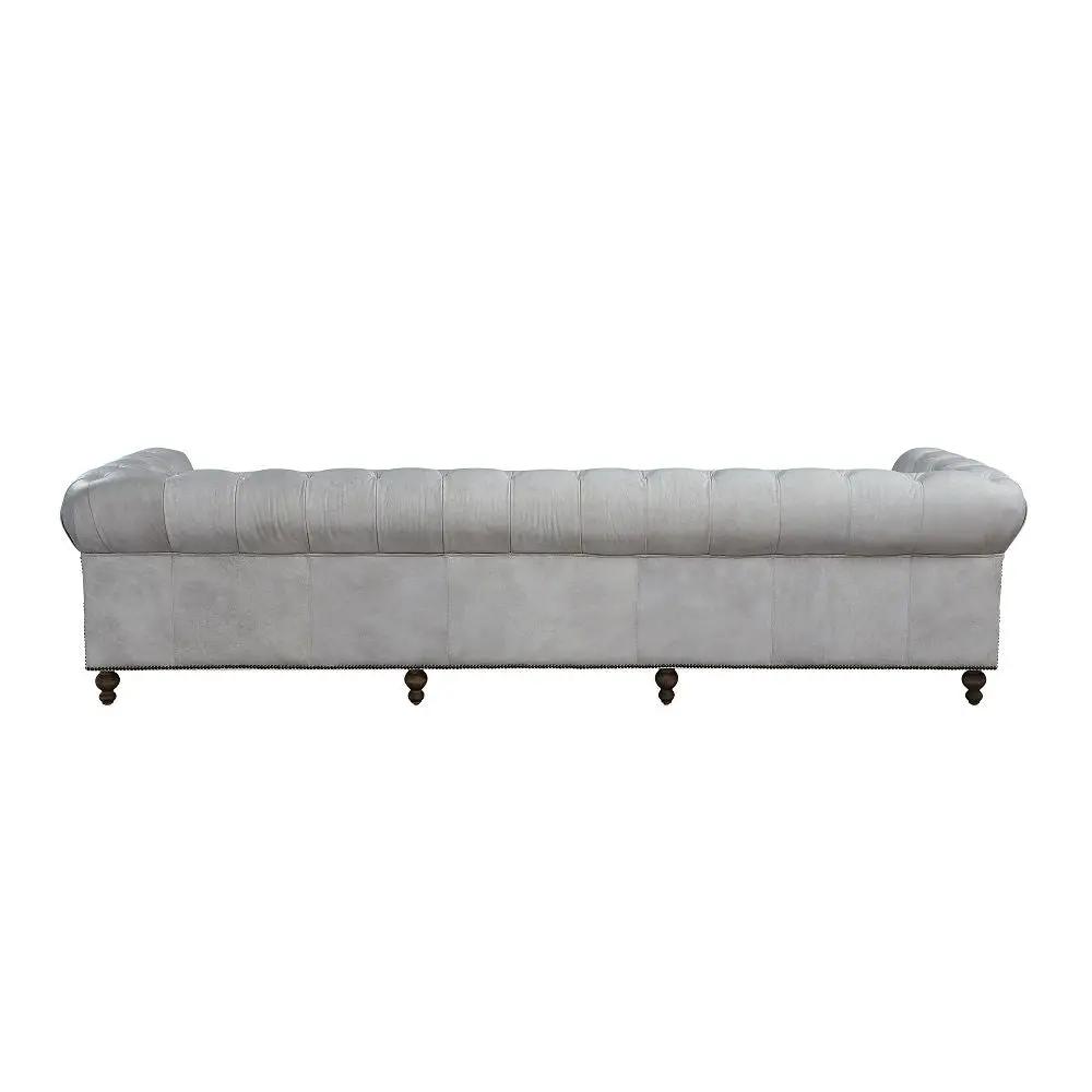 Ofer - Sofa - Vintage White Top Grain Leather by Unique Piece Furniture