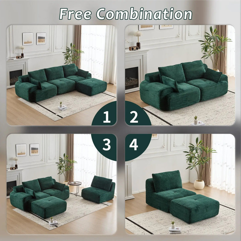 Compressed Sofa, Large Sectional Couches For Living Room by Unique Piece Furniture