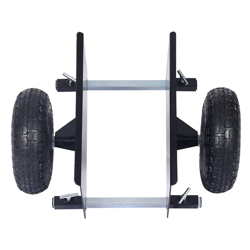 Heavy Duty 600Lb Panel Dolly With 10In. Pneumatic Wheels Alloy Steel - Black by HouseOfZazla