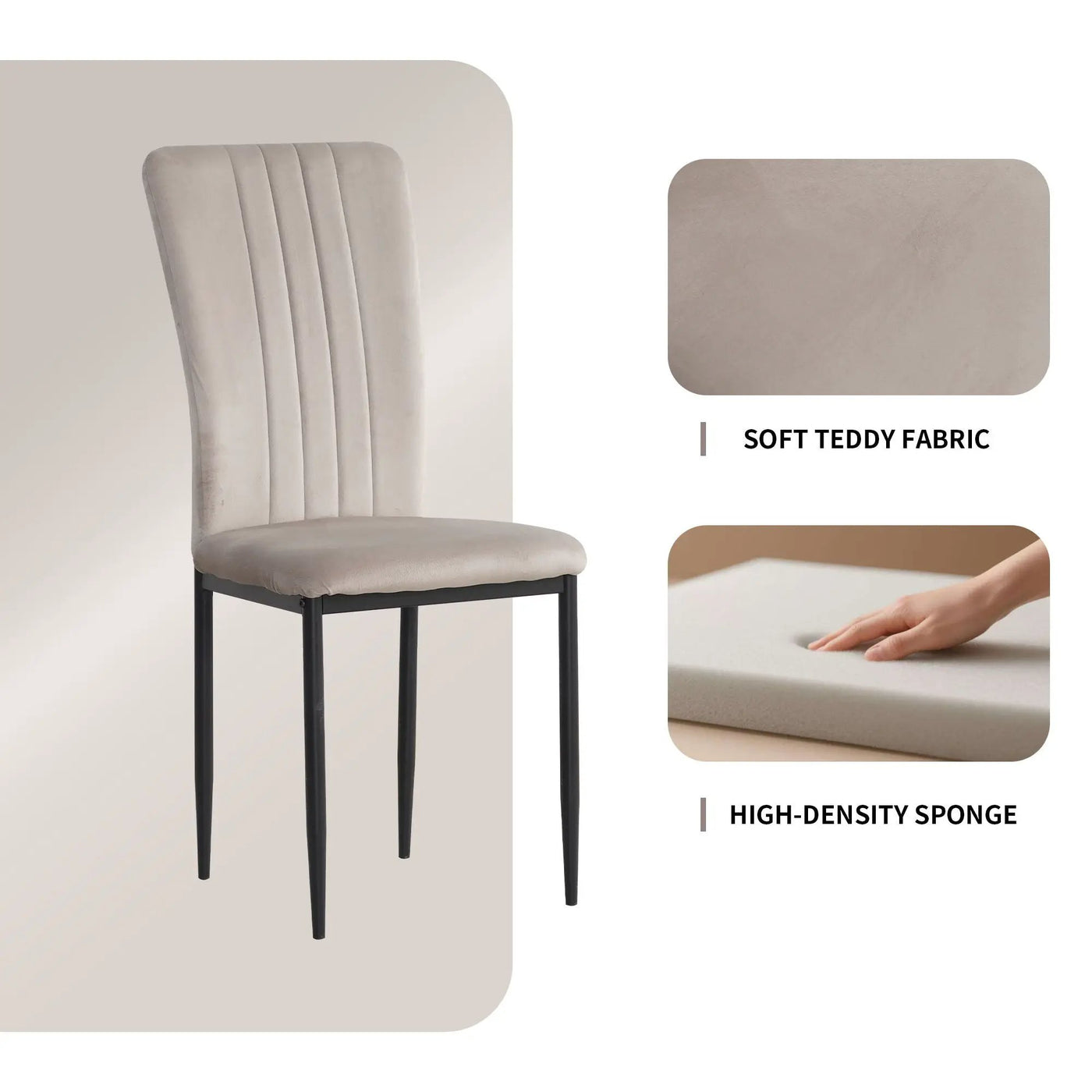 Velvet Dining Chairs For Dining Room (Set of 4) by HouseOfZazla