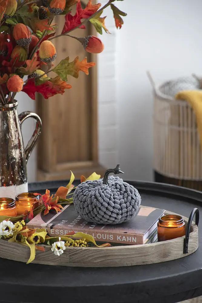 Weighted Pumpkin Ornament Decor For Holiday Harvest Festival Fall Festival & Thanksgiving by HouseOfZazla