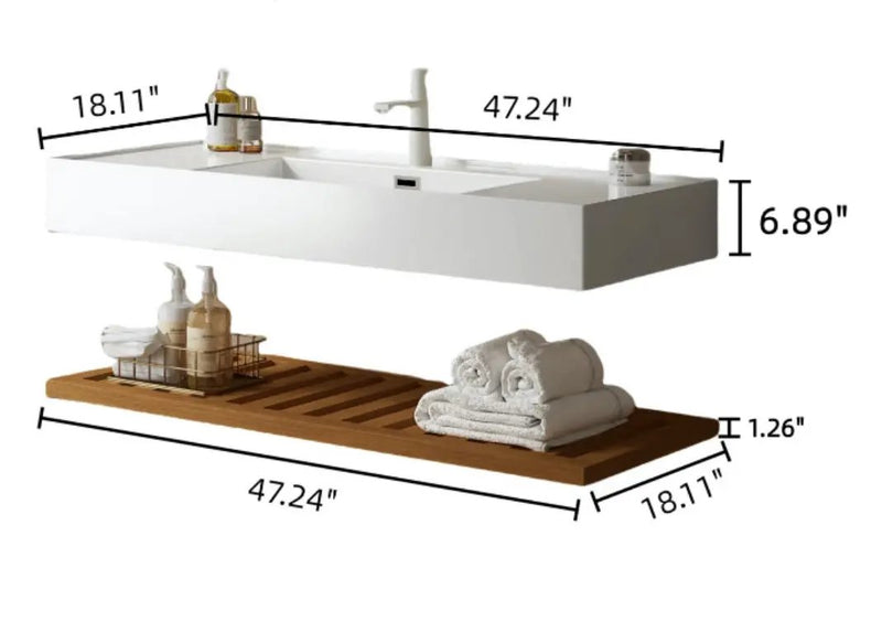 LEDE 48" Bathroom Vanity with Vessel Sink by HouseOfZazla