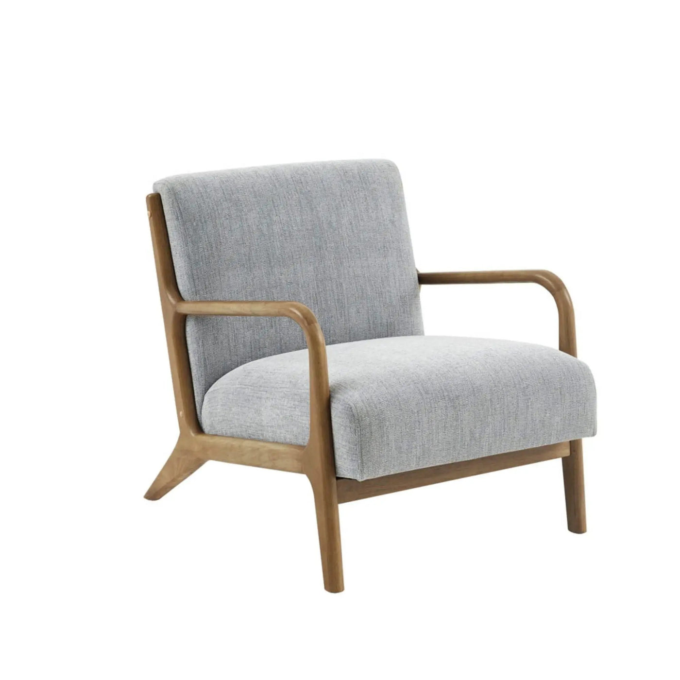 Mid-Century Style Lounge Chair With Upholstered Seat by HouseOfZazla