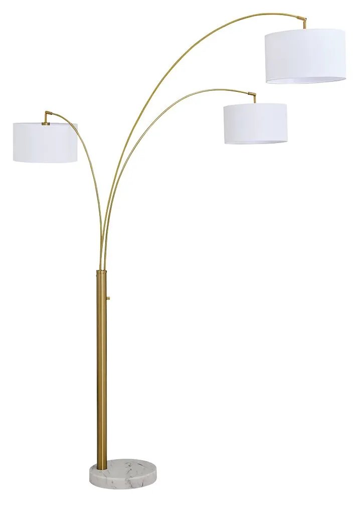 Valo - Metal Arc Lamp - Gold Finish by Unique Piece Furniture