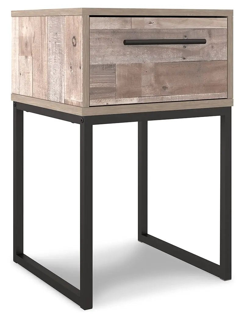 Neilsville - One Drawer Night Stand - Vinyl-Wrapped - Whitewash by Unique Piece Furniture