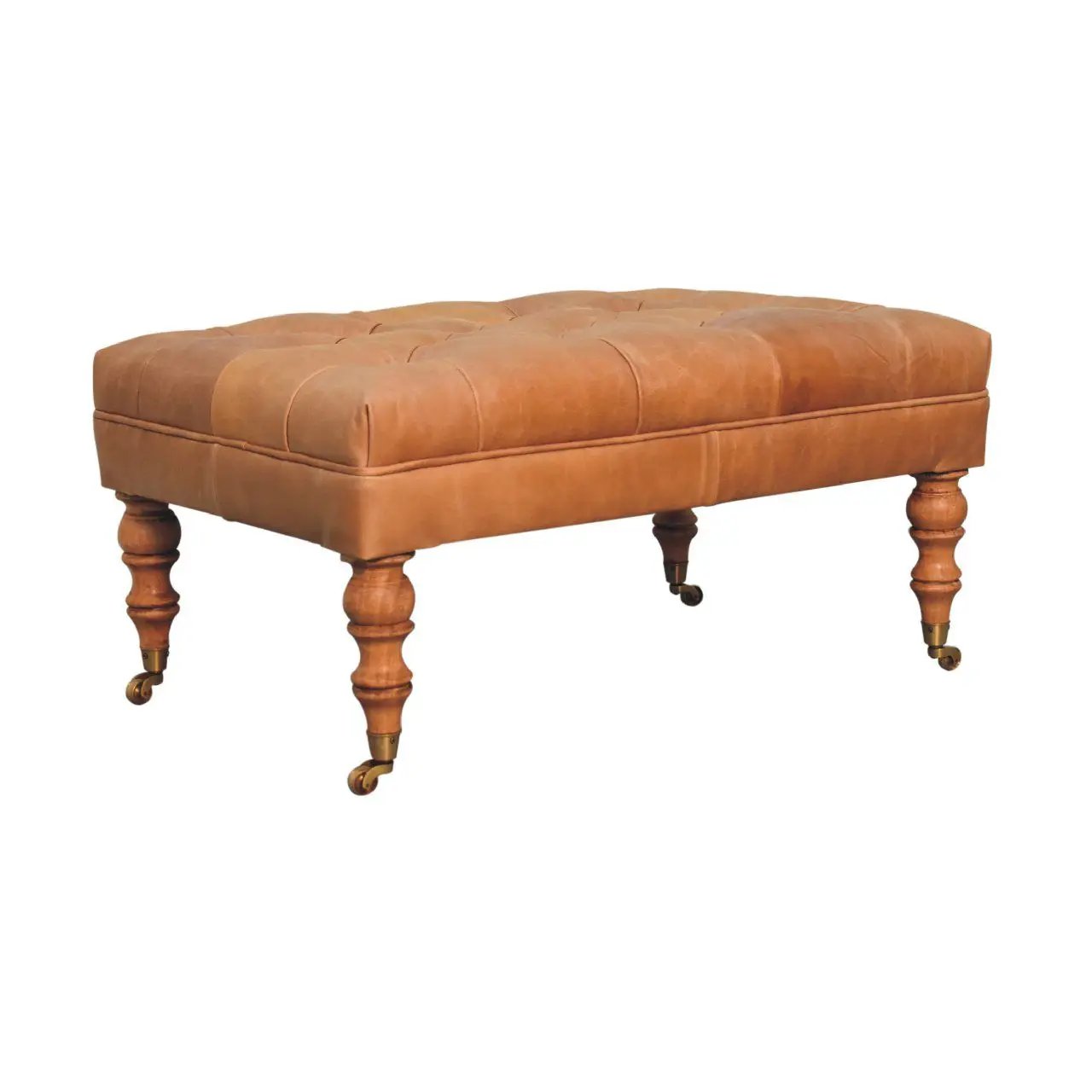 Buffalo - Ottoman With Castor Legs by Unique Piece Furniture