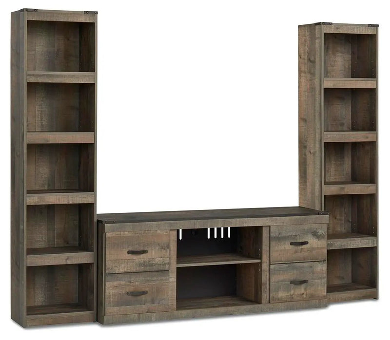 Trinell - 3-Piece Entertainment Center - Brown by Unique Piece Furniture