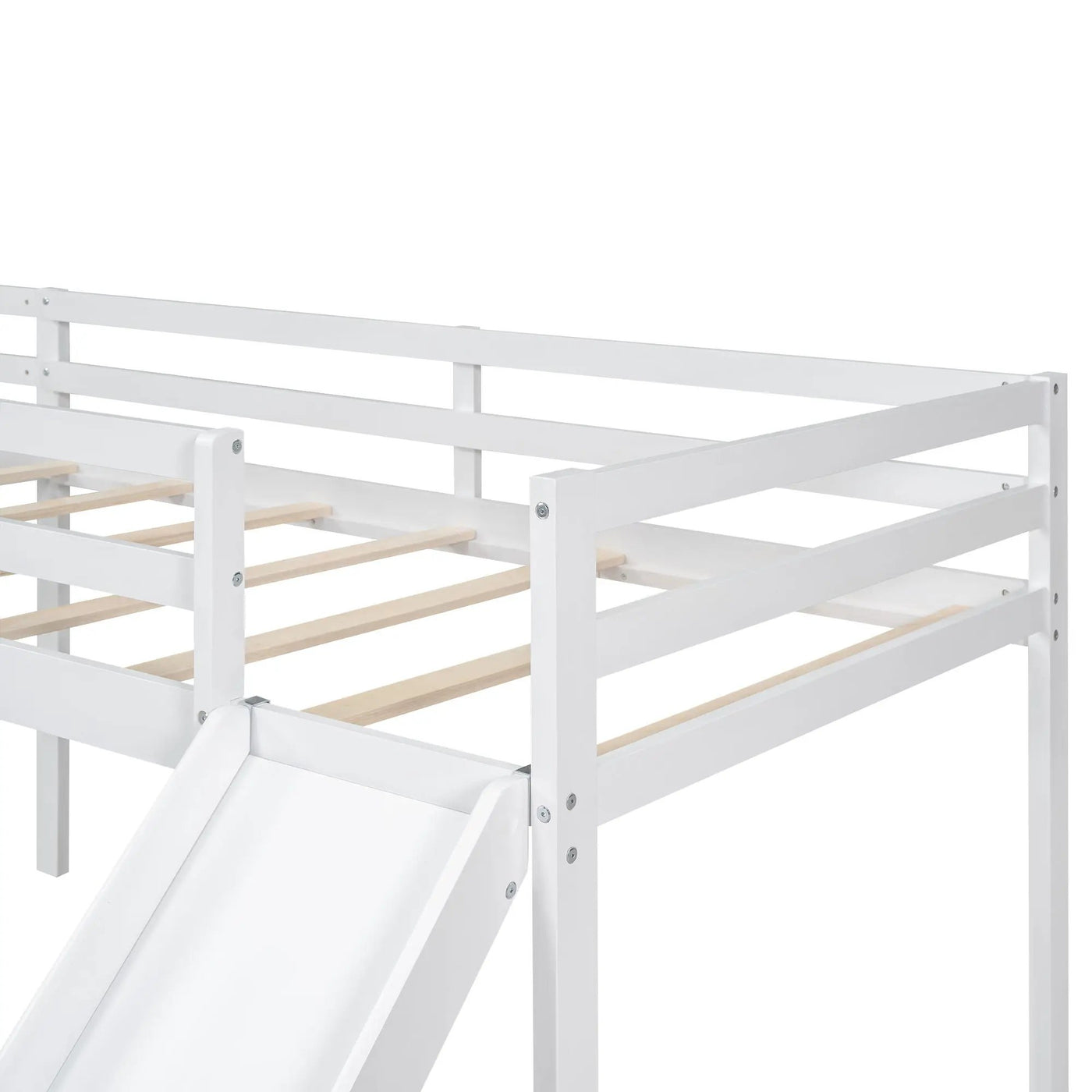L Shaped Loft Bed With Ladder And Slide by HouseOfZazla