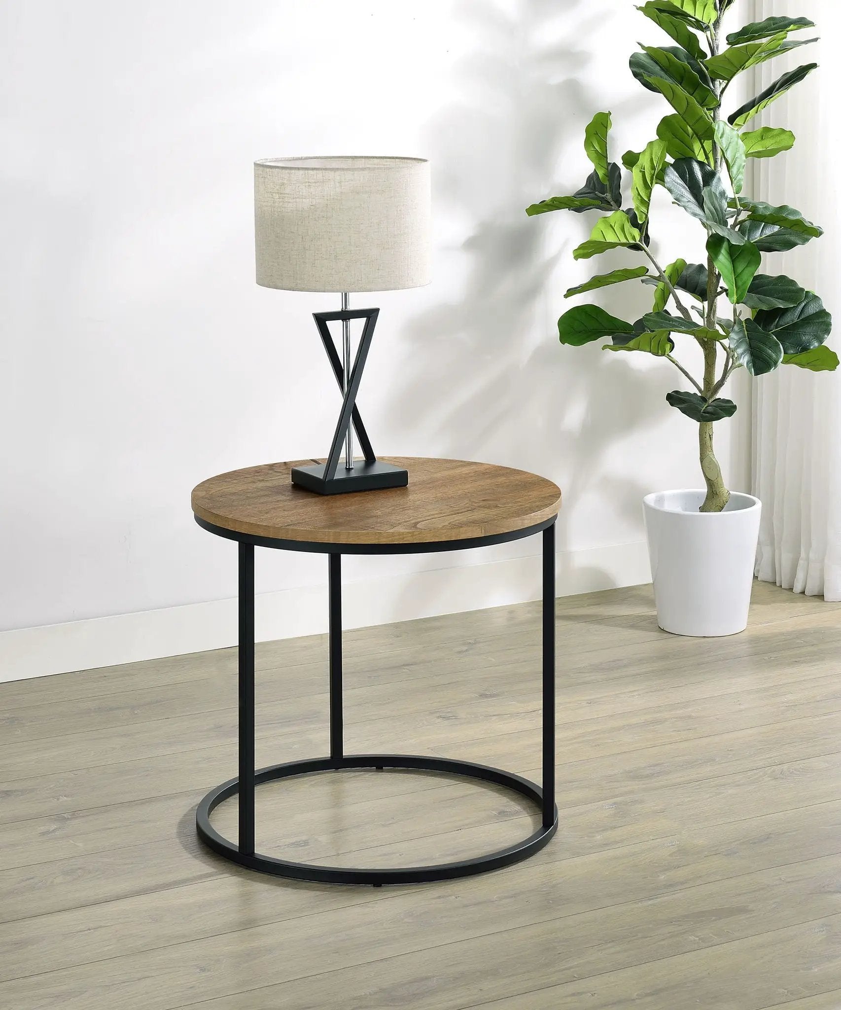 Lainey Round Occasional Side End Table Mango by Unique Piece Furniture