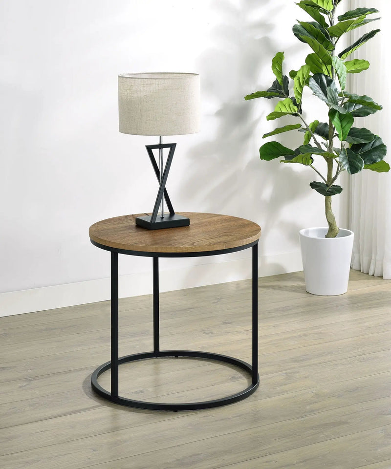 Lainey Round Occasional Side End Table Mango by Unique Piece Furniture