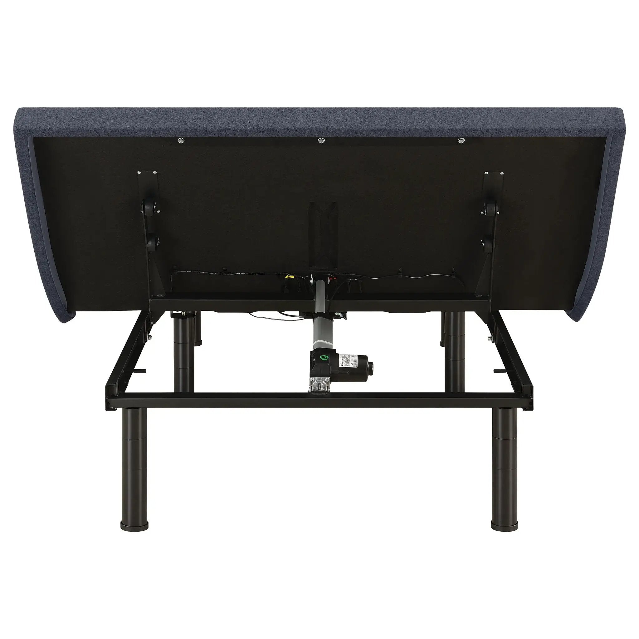 California King Adjustable Bed Base With Ergonomic Support And Wireless Remote Control - Black