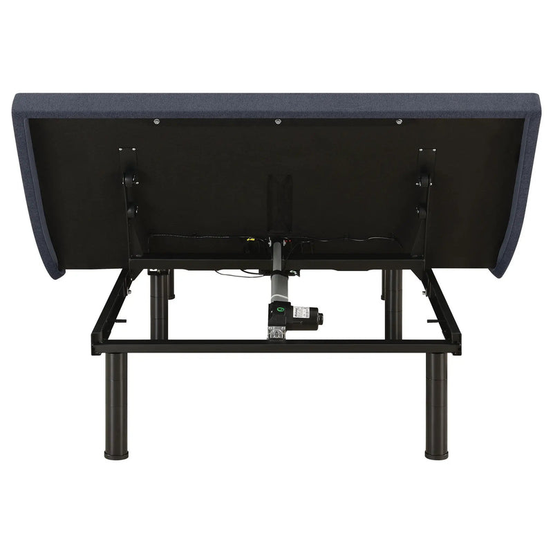 California King Adjustable Bed Base With Ergonomic Support And Wireless Remote Control - Black