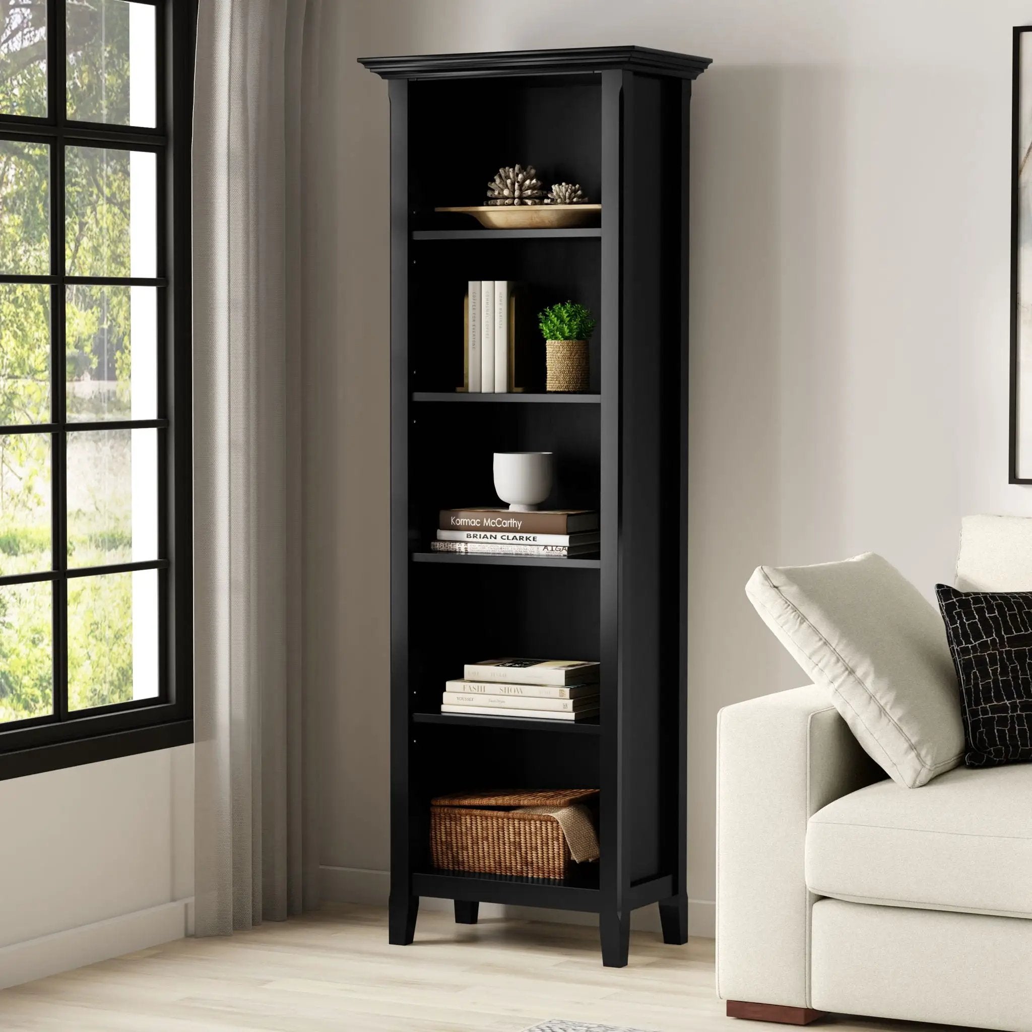 Amherst - 5 Shelf Bookcase, Handcrafted by Unique Piece Furniture