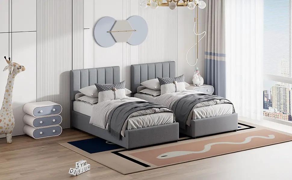 Upholstered Platform Bed With A Hydraulic Storage System by HouseOfZazla