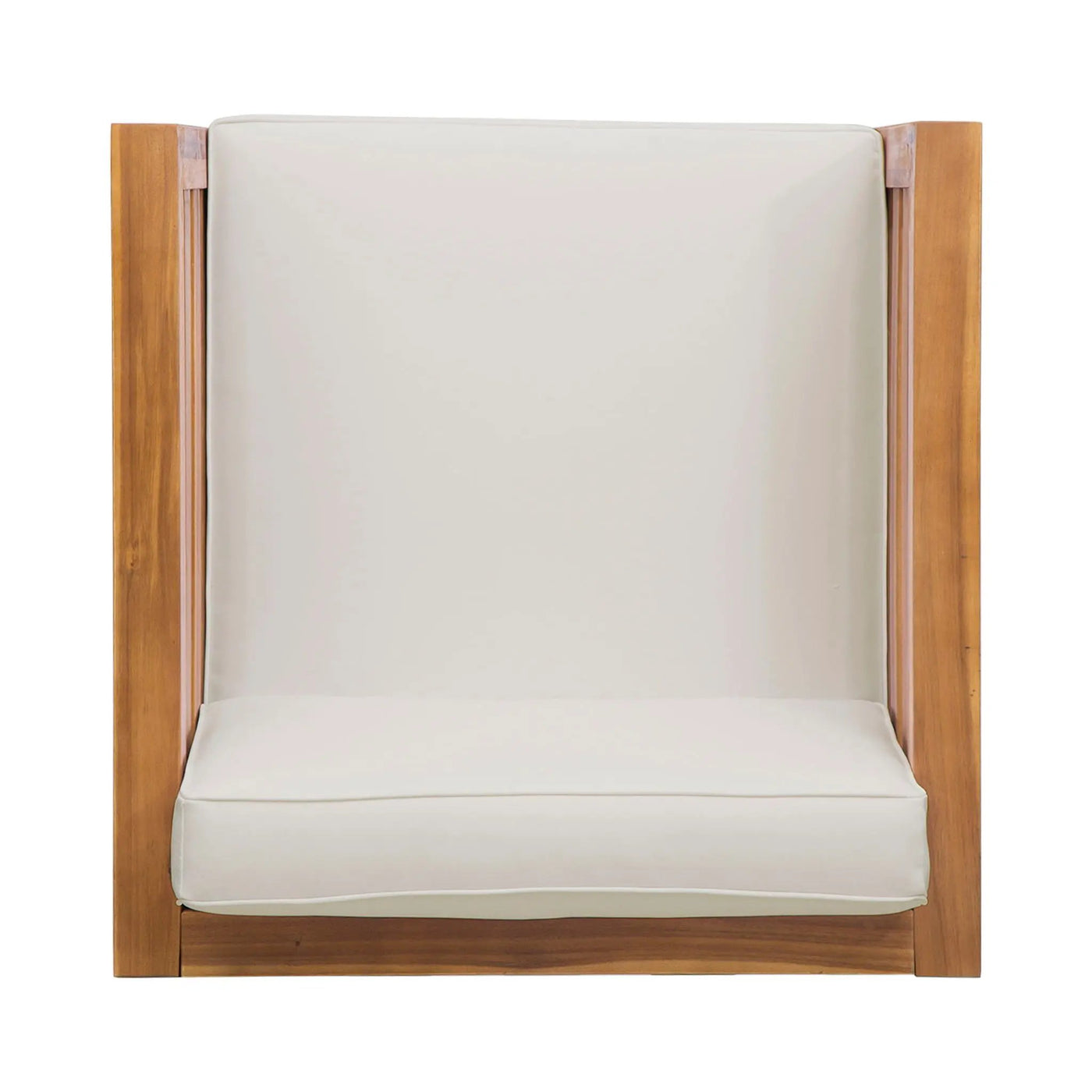 Outdoor Acacia Wood Patio Chair With Fabric Cushion by HouseOfZazla