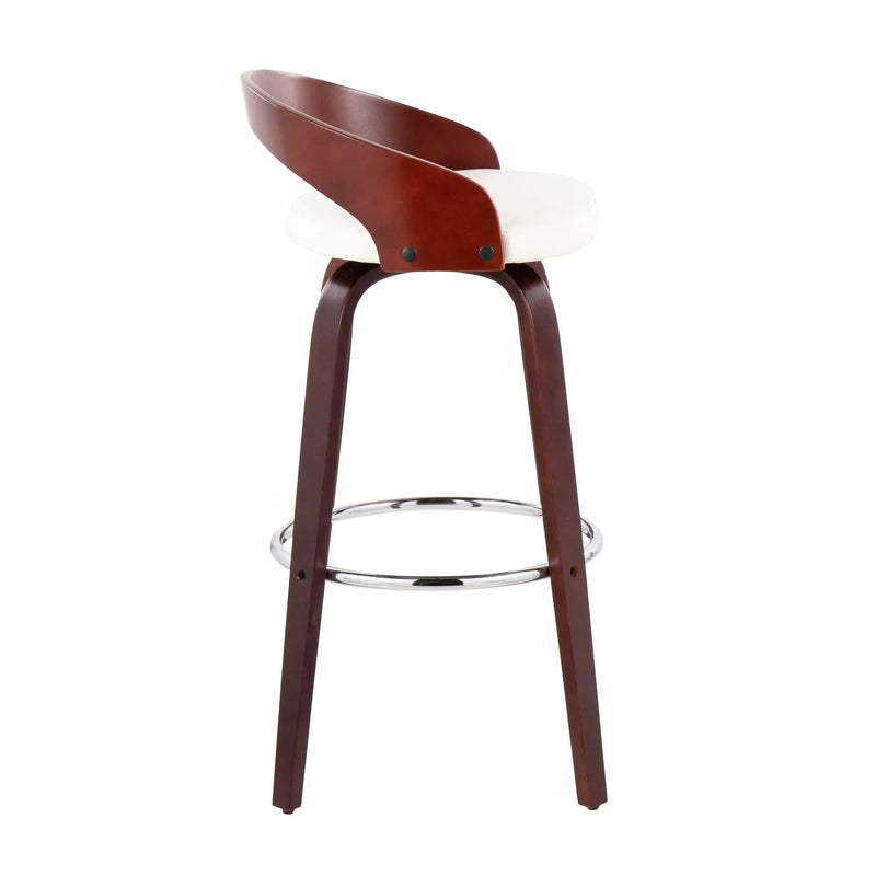 Grotto - Mid Century Elegant Design Modern Barstool With Swivel (Set of 2) by HouseOfZazla