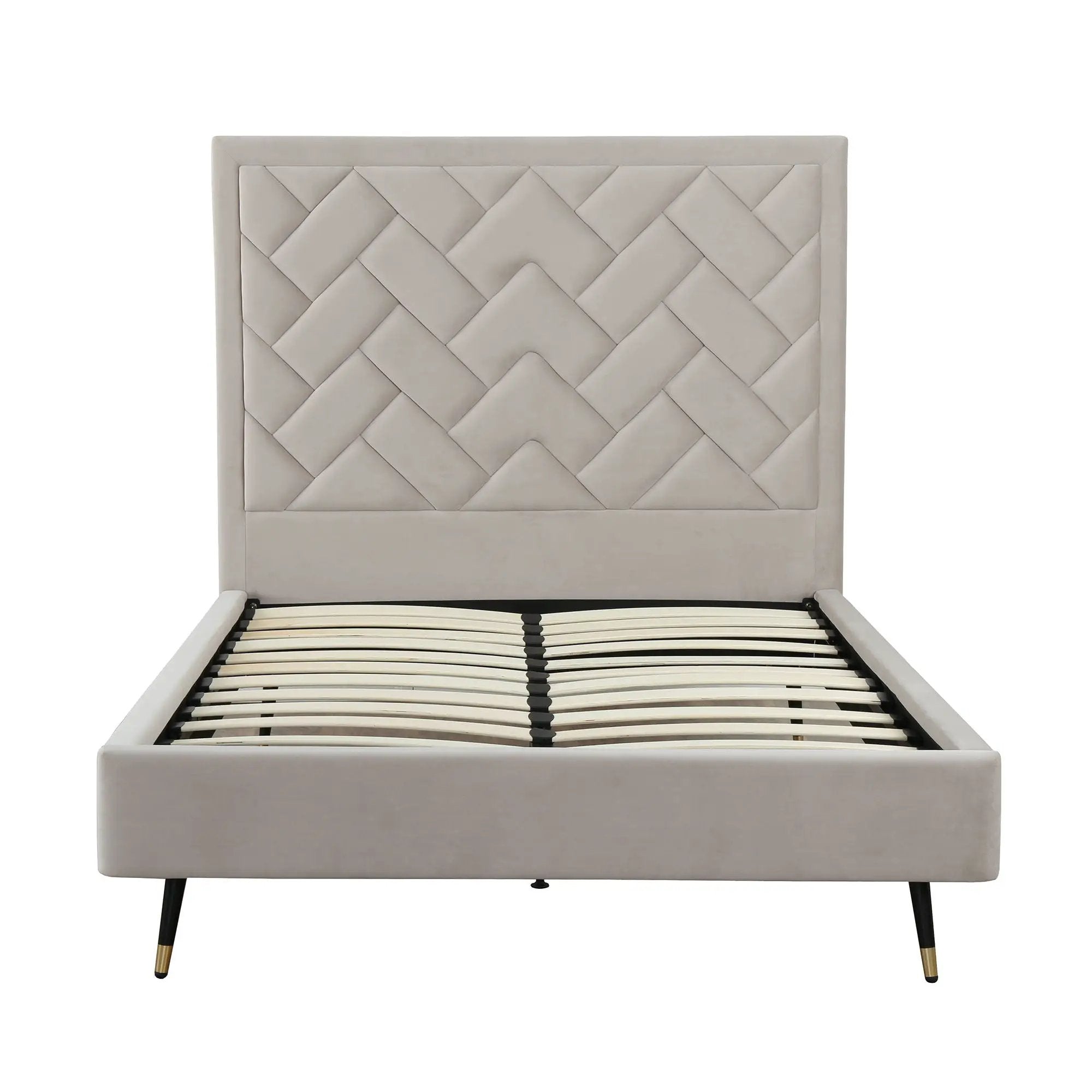 Crosby - Bed With Upholstered Headboard And Slats