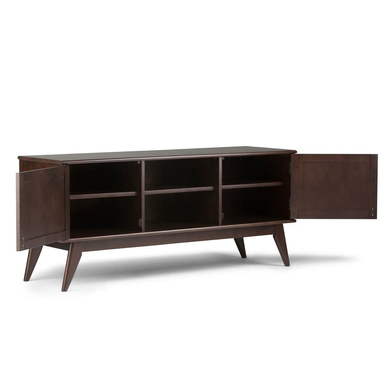 Draper - Handcrafted Mid Century Low TV Media Stand by HouseOfZazla